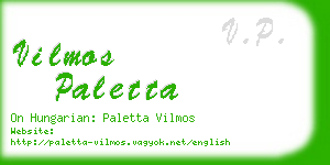 vilmos paletta business card